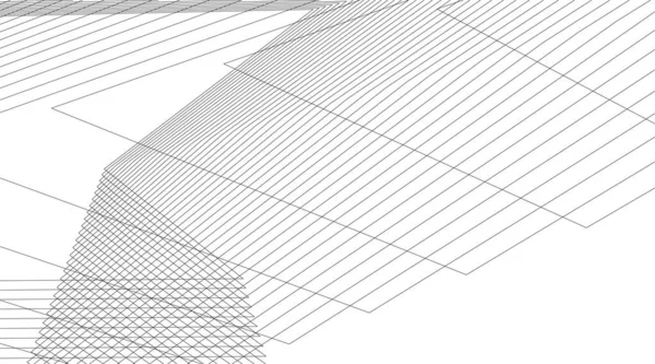 Formes Géométriques Minimales Lignes Architecturales — Image vectorielle