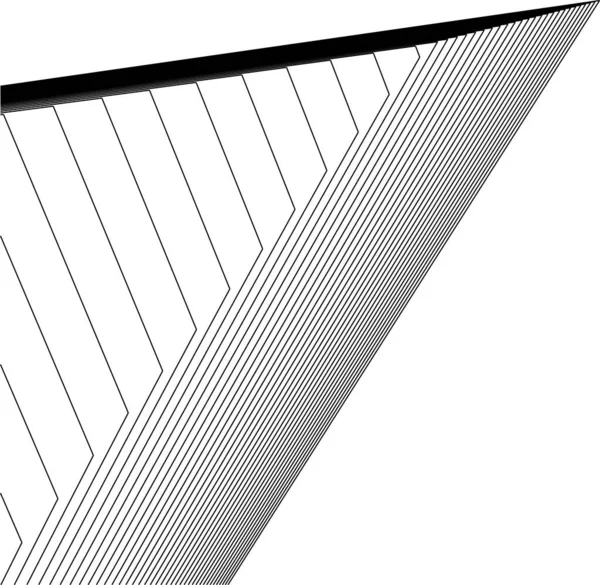 Minimale Geometriske Former Arkitektoniske Linjer – Stock-vektor