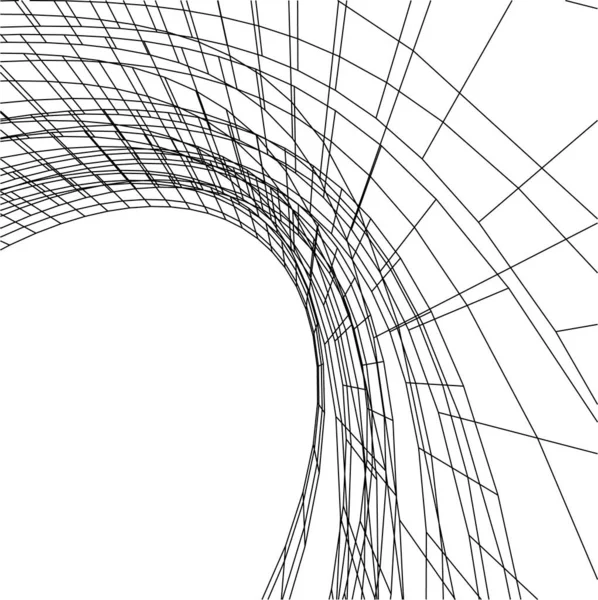 Minimale Geometrische Formen Architektonische Linien — Stockvektor