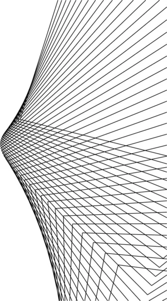 最小限の幾何学的形状建築線 — ストックベクタ