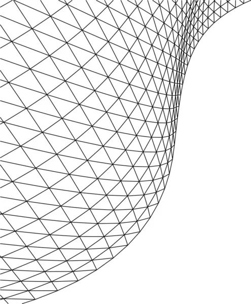 最小限の幾何学的形状建築線 — ストックベクタ