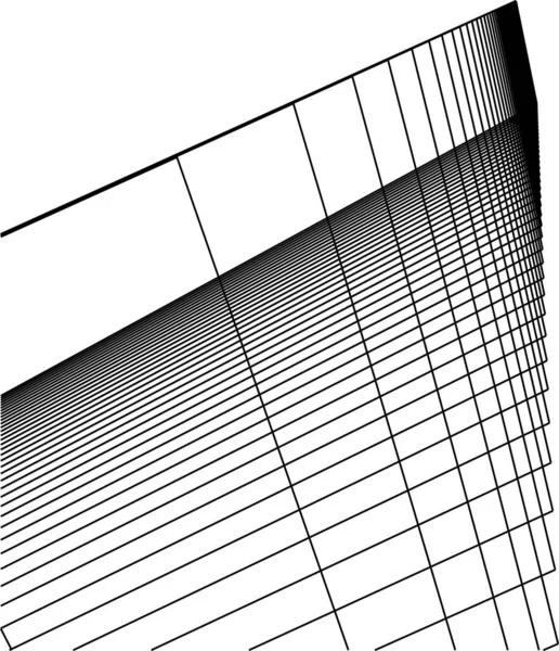 Minimale Geometrische Formen Architektonische Linien — Stockvektor