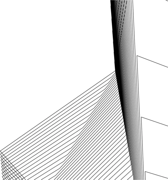 Minimale Geometrische Formen Architektonische Linien — Stockvektor