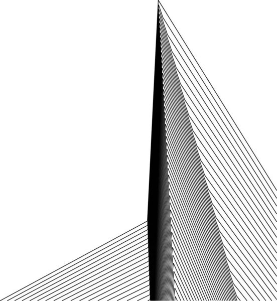 最小限の幾何学的形状建築線 — ストックベクタ