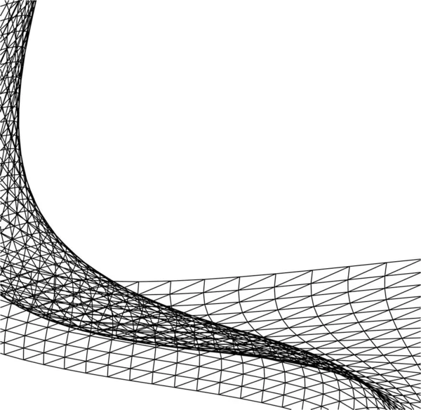 Linhas Abstratas Desenho Conceito Arte Arquitetônica Formas Geométricas Mínimas —  Vetores de Stock