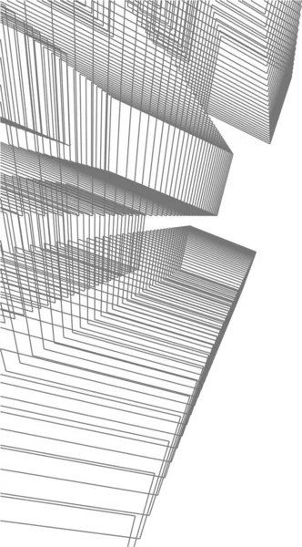 Formas Geométricas Mínimas Líneas Arquitectónicas — Archivo Imágenes Vectoriales