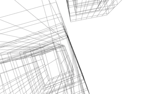 Minimalne Kształty Geometryczne Linie Architektoniczne — Wektor stockowy