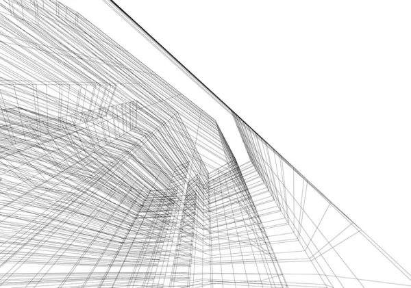 建筑3D背景图 — 图库矢量图片