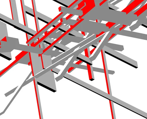 Minimalne Kształty Geometryczne Linie Architektoniczne — Wektor stockowy