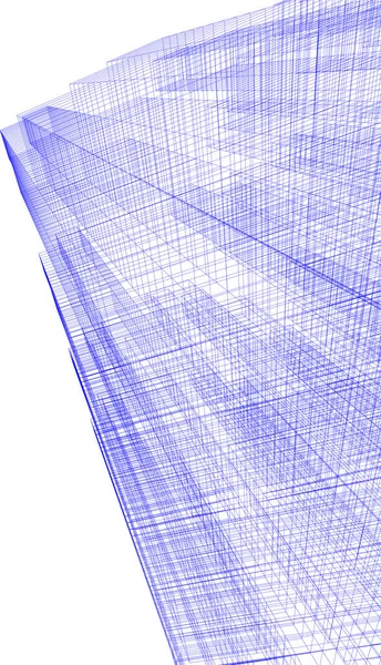 Minimální Geometrické Tvary Architektonické Linie — Stockový vektor