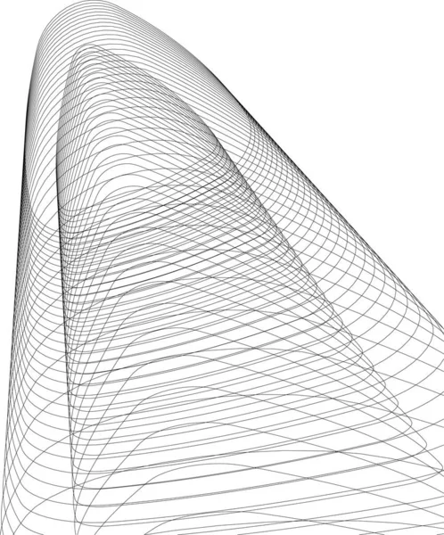 Forme Geometriche Minimali Linee Architettoniche — Vettoriale Stock