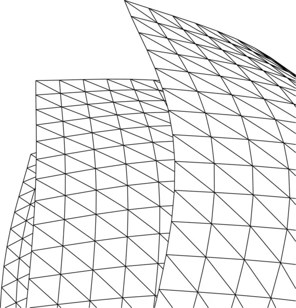 Formas Geométricas Mínimas Linhas Arquitetônicas — Vetor de Stock