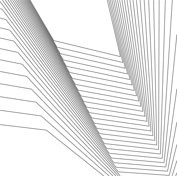 Formes Géométriques Minimales Lignes Architecturales — Image vectorielle