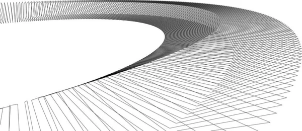 Formas Geométricas Mínimas Linhas Arquitetônicas — Vetor de Stock