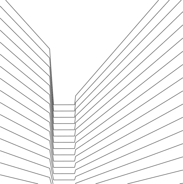 Minimale Geometrische Formen Architektonische Linien — Stockvektor