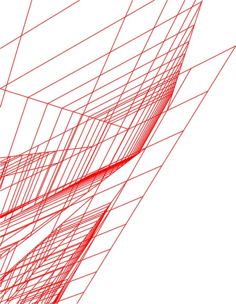 Formas Geométricas Mínimas Linhas Arquitetônicas —  Vetores de Stock