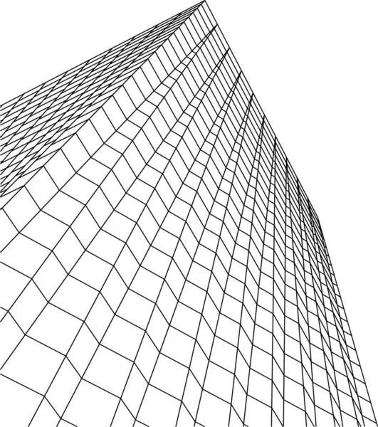 Formas Geométricas Mínimas Linhas Arquitetônicas —  Vetores de Stock