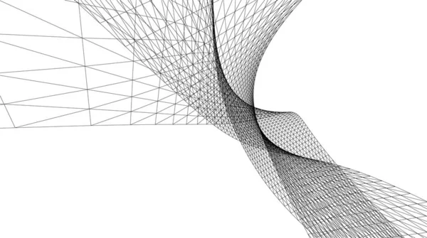 Minimale Geometrische Vormen Architectonische Lijnen — Stockvector