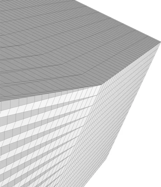 Linhas Abstratas Desenho Conceito Arte Arquitetônica Formas Geométricas Mínimas — Vetor de Stock