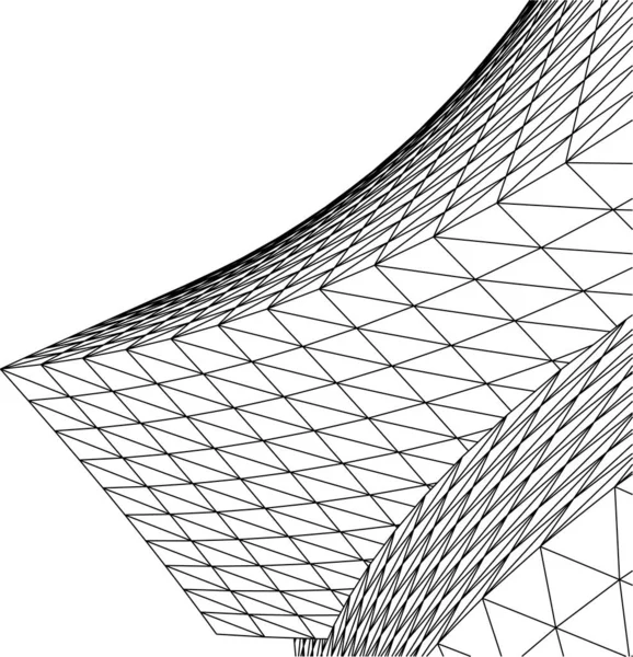 Minimalne Kształty Geometryczne Linie Architektoniczne — Wektor stockowy