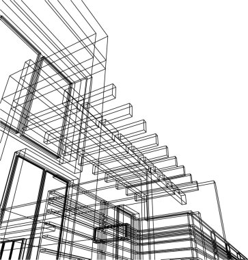 minimal geometrik şekiller, mimari çizgiler