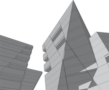 minimal geometrik şekiller, mimari çizgiler