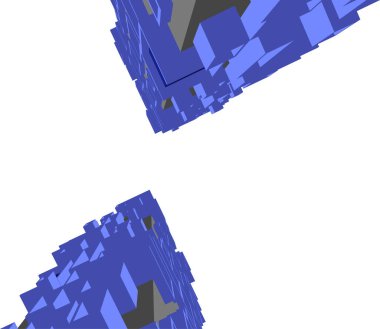 Mimari sanat konseptinde soyut çizgiler, minimum geometrik şekiller. 