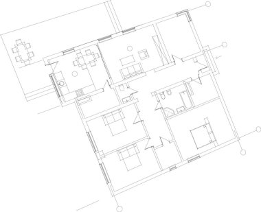 minimal geometrik şekiller, mimari çizgiler