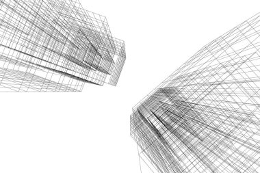 minimal geometrik şekiller, mimari çizgiler