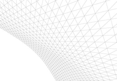 Mimari sanat konseptinde soyut çizgiler, minimum geometrik şekiller. 