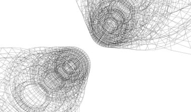 minimal geometrik şekiller, mimari çizgiler