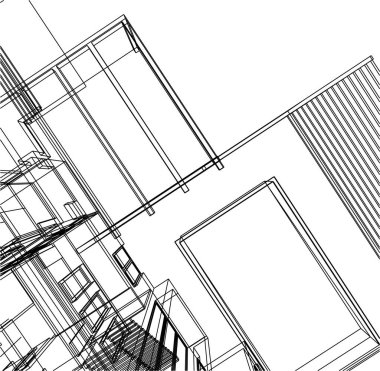 minimal geometrik şekiller, mimari çizgiler