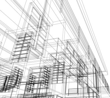 minimal geometrik şekiller, mimari çizgiler