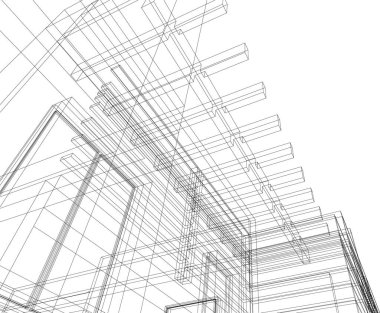 minimal geometrik şekiller, mimari çizgiler