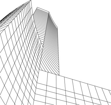 minimal geometrik şekiller, mimari çizgiler