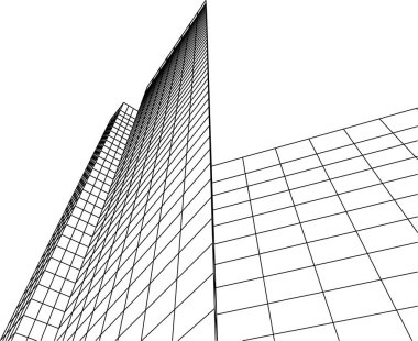 minimal geometrik şekiller, mimari çizgiler