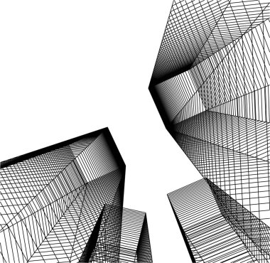 minimal geometrik şekiller, mimari çizgiler