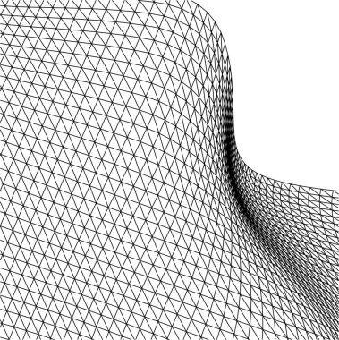 Mimari sanat konseptinde soyut çizgiler, minimum geometrik şekiller. 