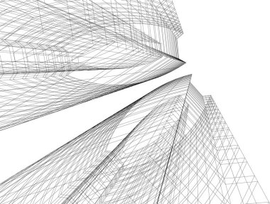 minimal geometrik şekiller, mimari çizgiler