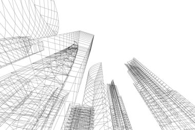 minimal geometrik şekiller, mimari çizgiler