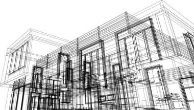 minimal geometrik şekiller, mimari çizgiler