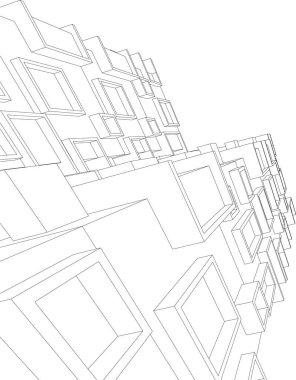 minimal geometrik şekiller, mimari çizgiler