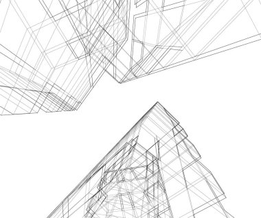 minimal geometrik şekiller, mimari çizgiler