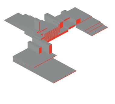 minimal geometrik şekiller, mimari çizgiler