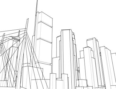 minimal geometrik şekiller, mimari çizgiler