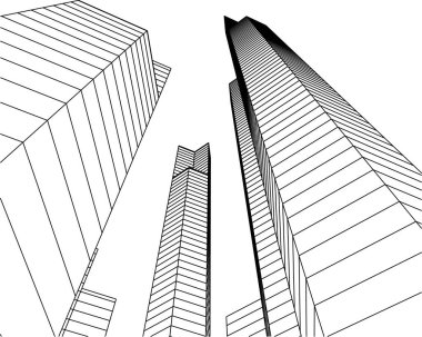 minimal geometrik şekiller, mimari çizgiler