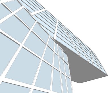 Mimari sanat konseptinde soyut çizgiler, minimum geometrik şekiller. 