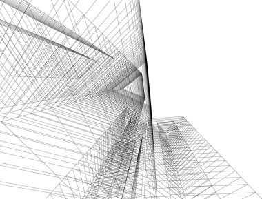 minimal geometrik şekiller, mimari çizgiler