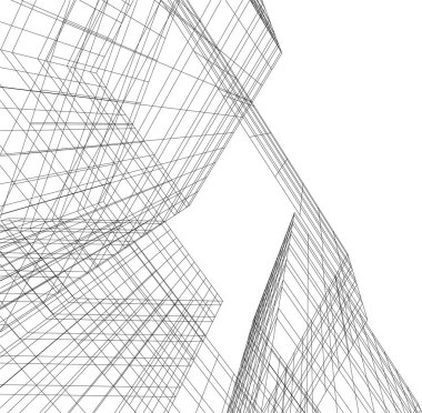 minimal geometrik şekiller, mimari çizgiler