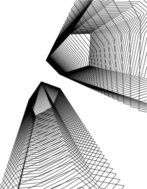 minimal geometrik şekiller, mimari çizgiler